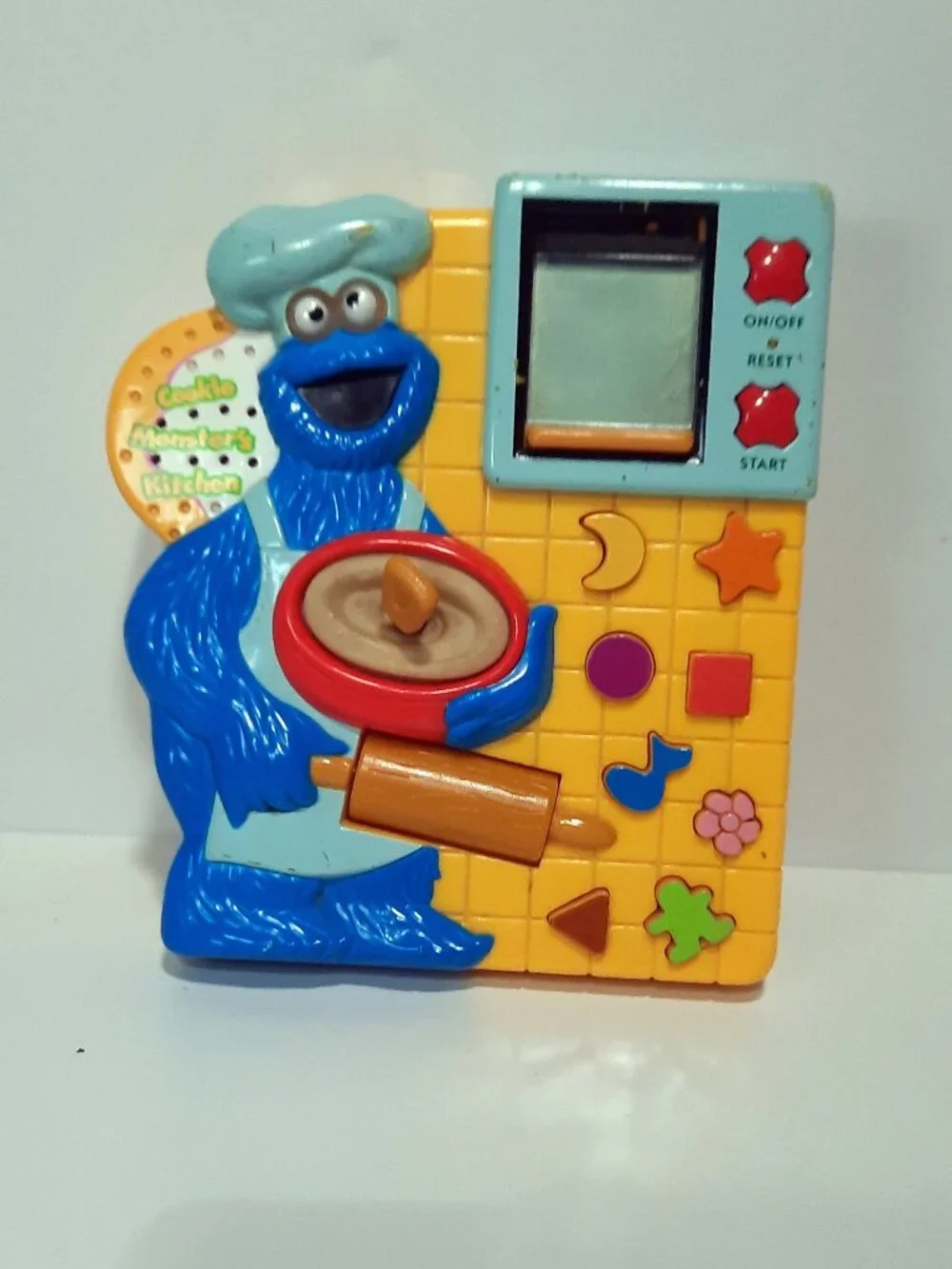 Mattel Cookie Monster's Kitchen Electronic Handheld Toy 2000 - Tested Works!